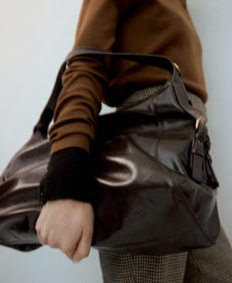 Women's Buckles Detail Shoulder Bag