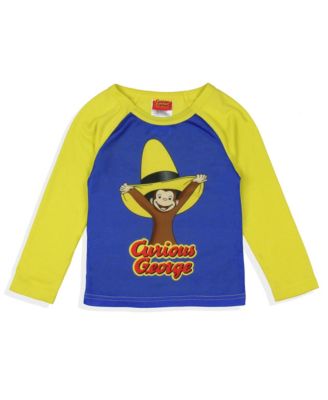 Toddler Boy's Big Yellow Hat Raglan Top Pajama 2-Piece Lounge Sleep Set