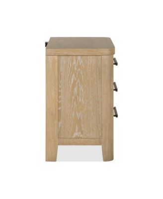 Marcel 28" Wood 3-Drawer Nightstand