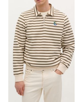 Men's Stripes Zipper Sweater