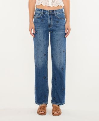 Women's High Rise Straight Jeans