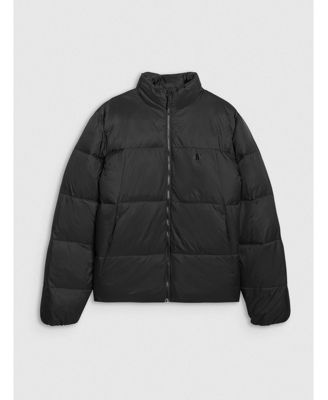 Women's padded jacket with synthetic filling - black