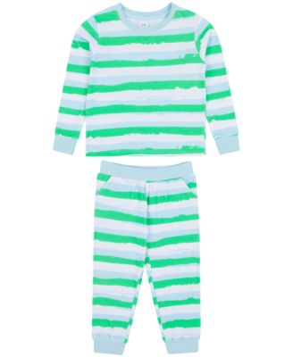 Kids Cotton Jersey Two Piece Long Sleeve Pajama Set