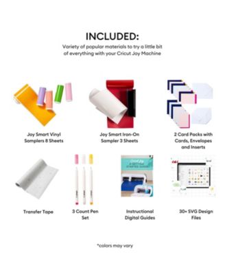 Deluxe All-in-One Materials and Accessories Bundle for Cricut Joy Machines