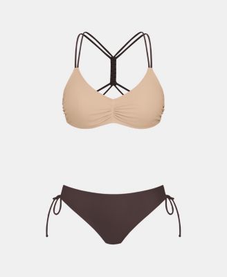 Women's Crossback Bikini Set with Reversible Bottom