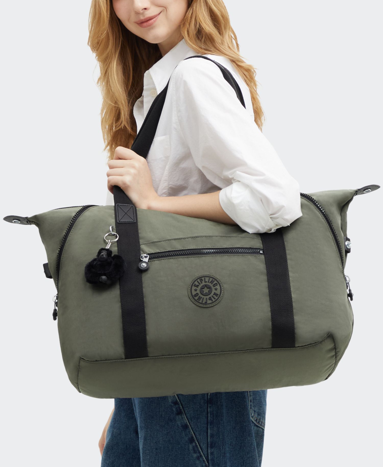 Art Zipper Medium Tote Handbag