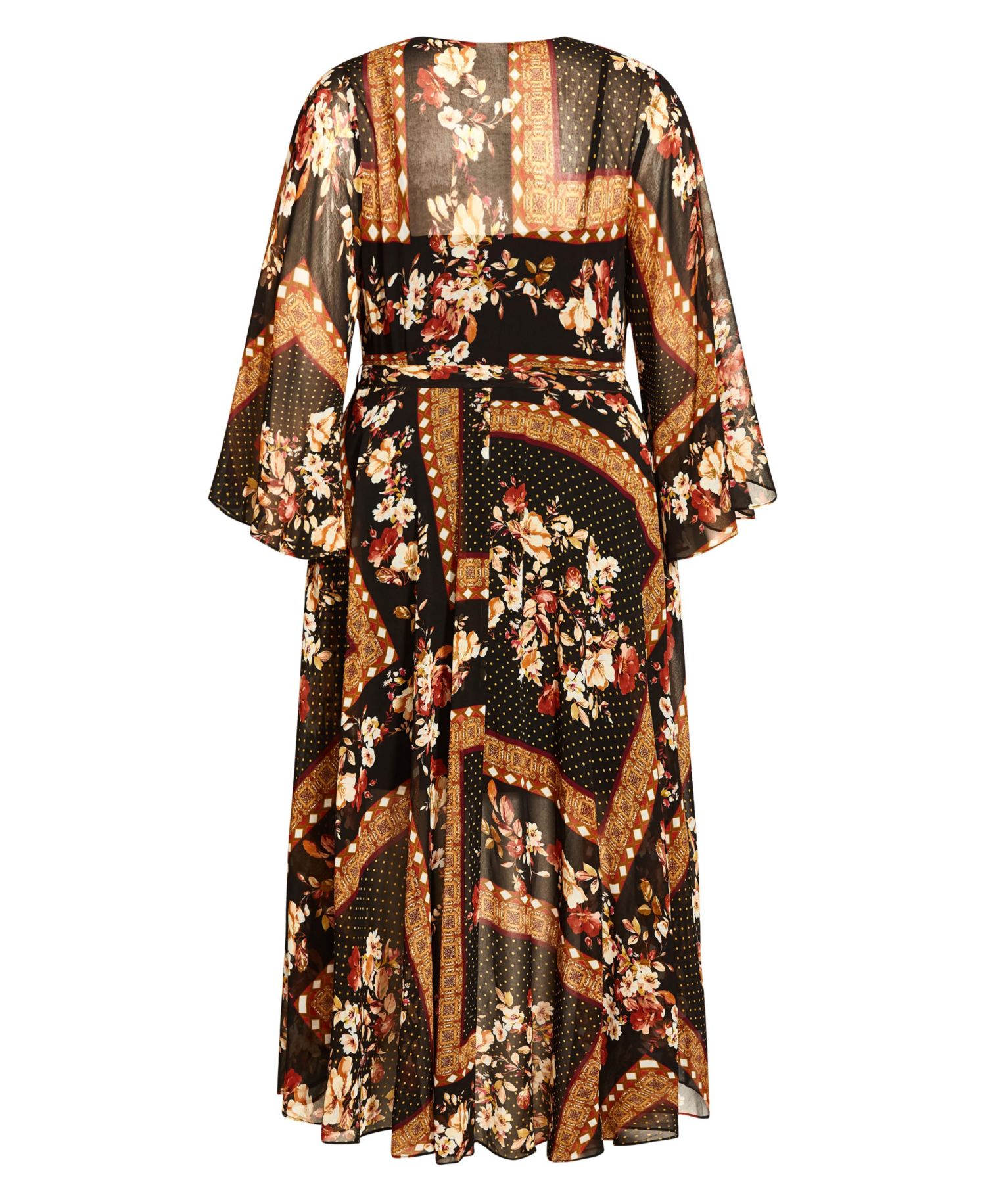 Women's Falling Floral Maxi Dress