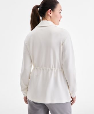 Women's Butter Soft Tie Waist Full Zip Jacket