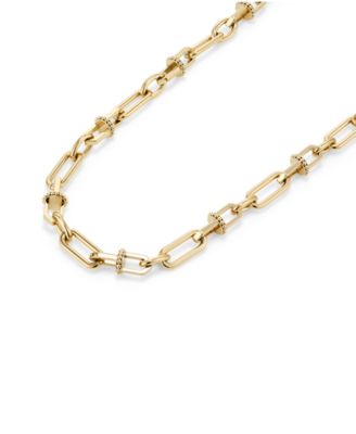 Women's Anchor Link Gold Tone Stainless Steel Necklace