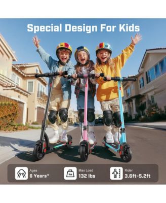 Electric Scooter for Kids Ages 6-12, 150W Motor & 10 Mph, 60 Mins Ride Time,Adjustable Height & Speed, LED Display,Best Gifts for Boys & Girls
