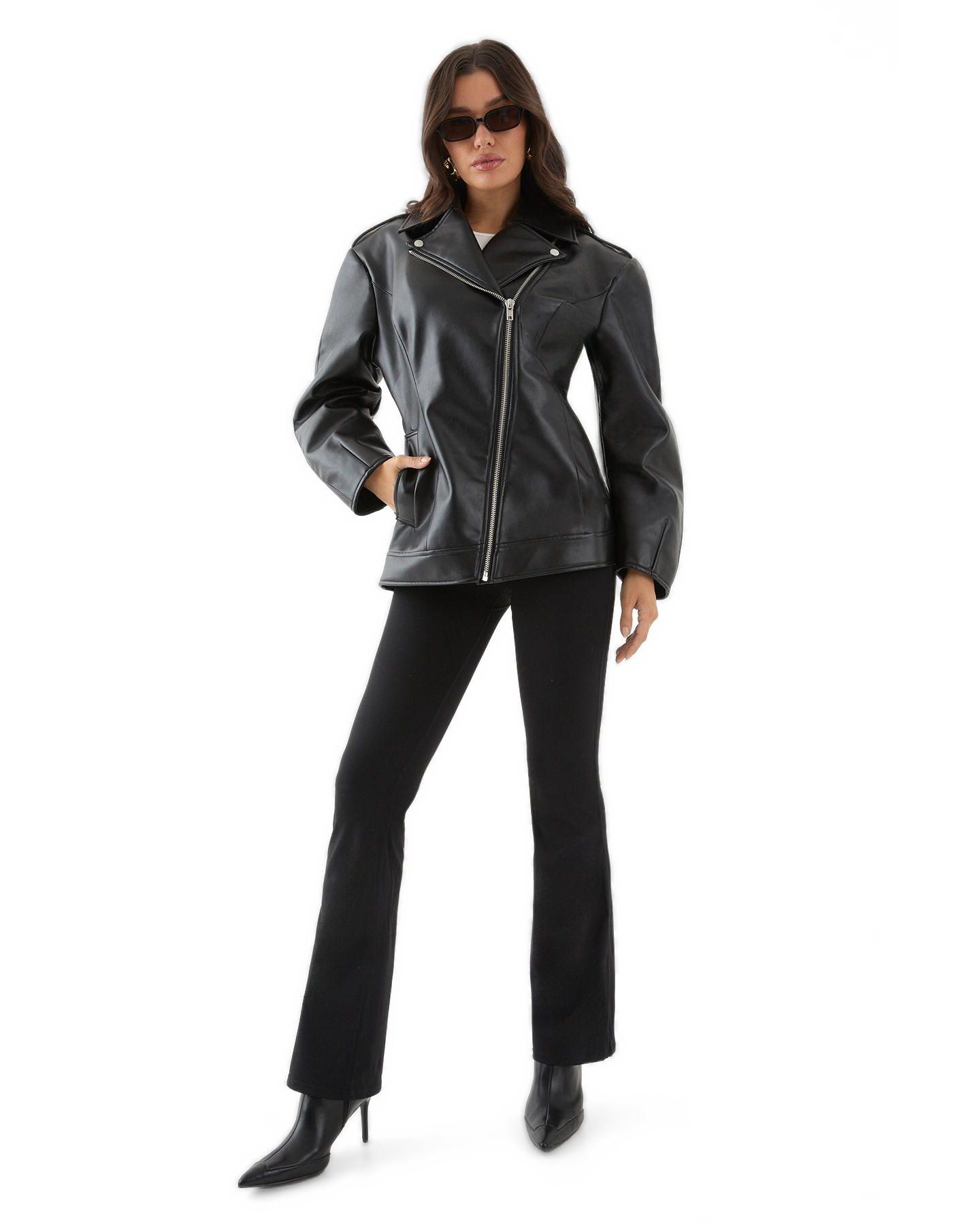 Женская куртка MissPap Faux Leather Biker — фото 2