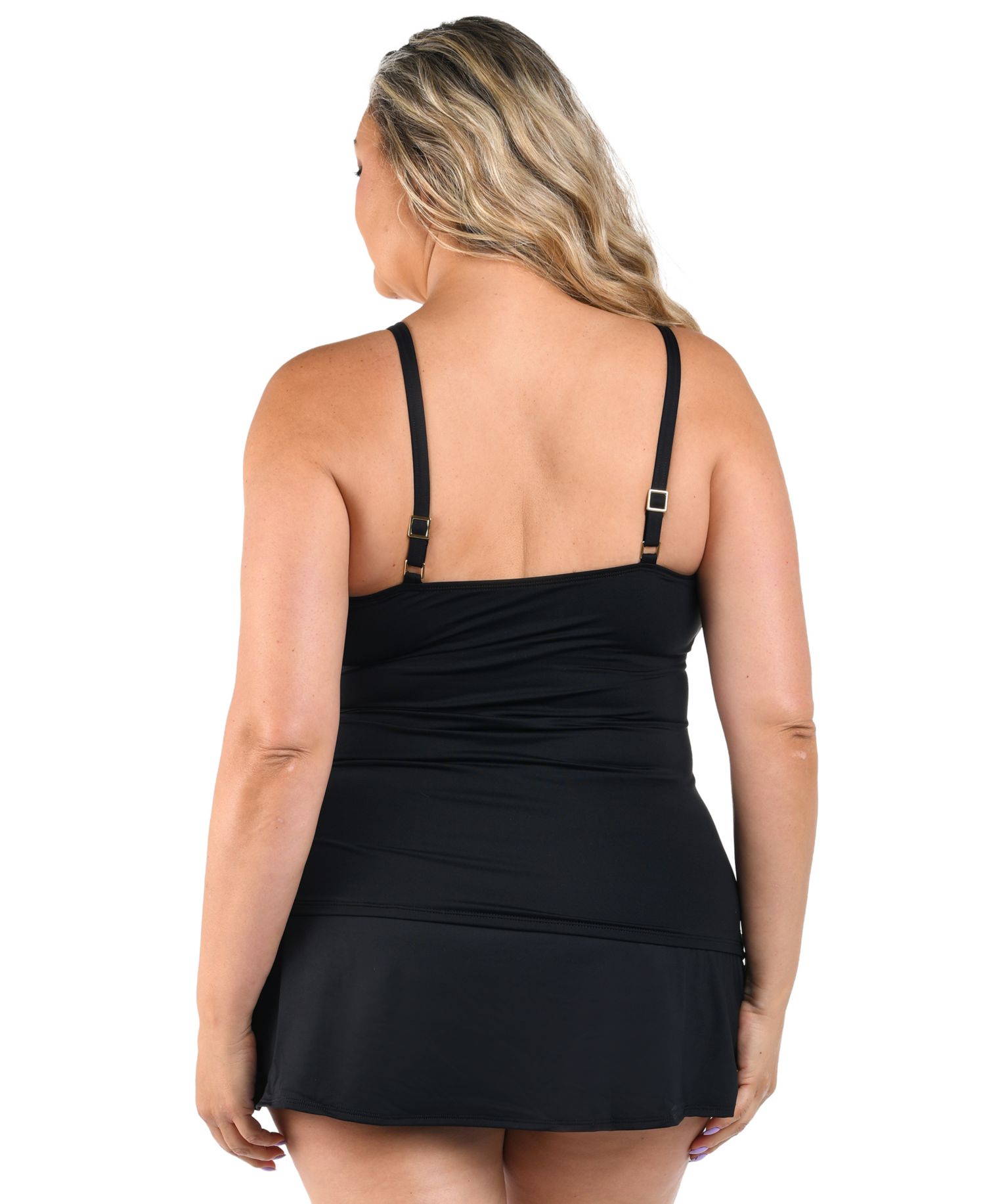 Plus Size Island Goddess Adjustable Tunnel Swim Skirt