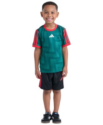 Boys' 2T-7 Printed T-Shirt and Shorts, 2-Piece Set
