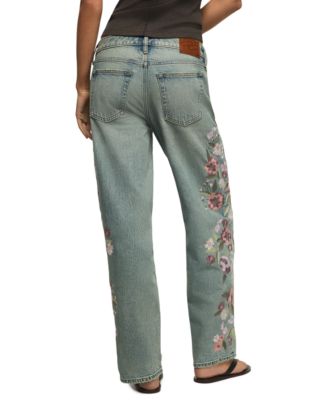 Women's Lucky Legend Embroidered Baggy Jeans