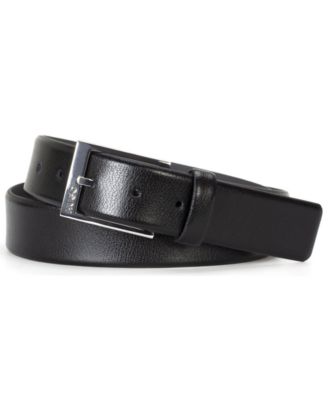Men's Polished Pin Buckle Leather Belt