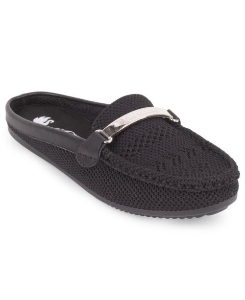 Женские сабо Gloria Vanderbilt Annalise Slip-On Mule Flats, цвет: Чёрный