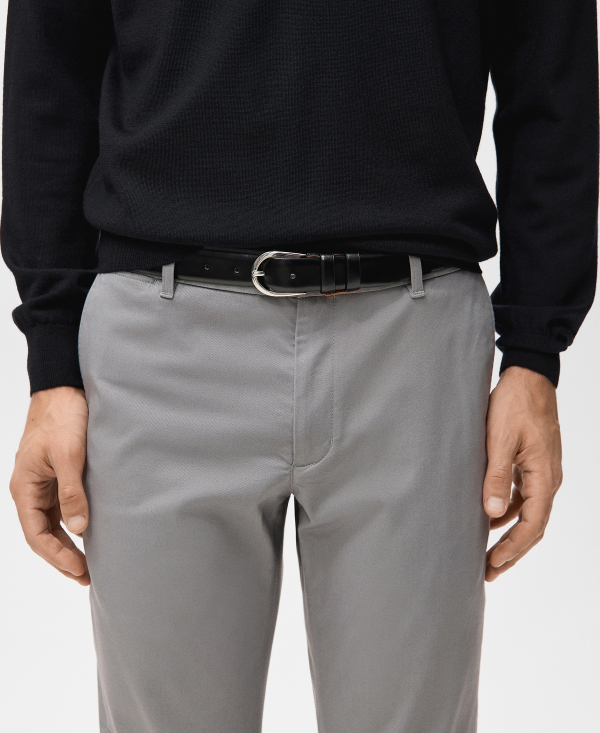Mango Men's Barna Slim-Fit Twill Chino Pants