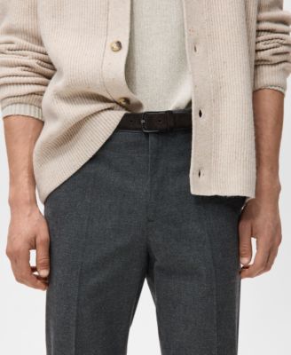 Men's Slim-Fit Flannel Pants