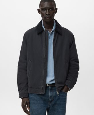 Men's Corduroy Collar Quilted Jacket