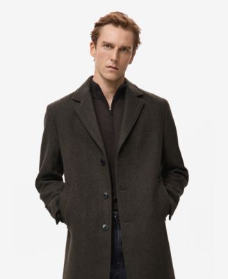 Men's Lightweight Wool Coat