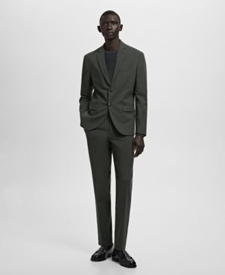 Men's Stretch Fabric Super Slim-Fit Suit Pants