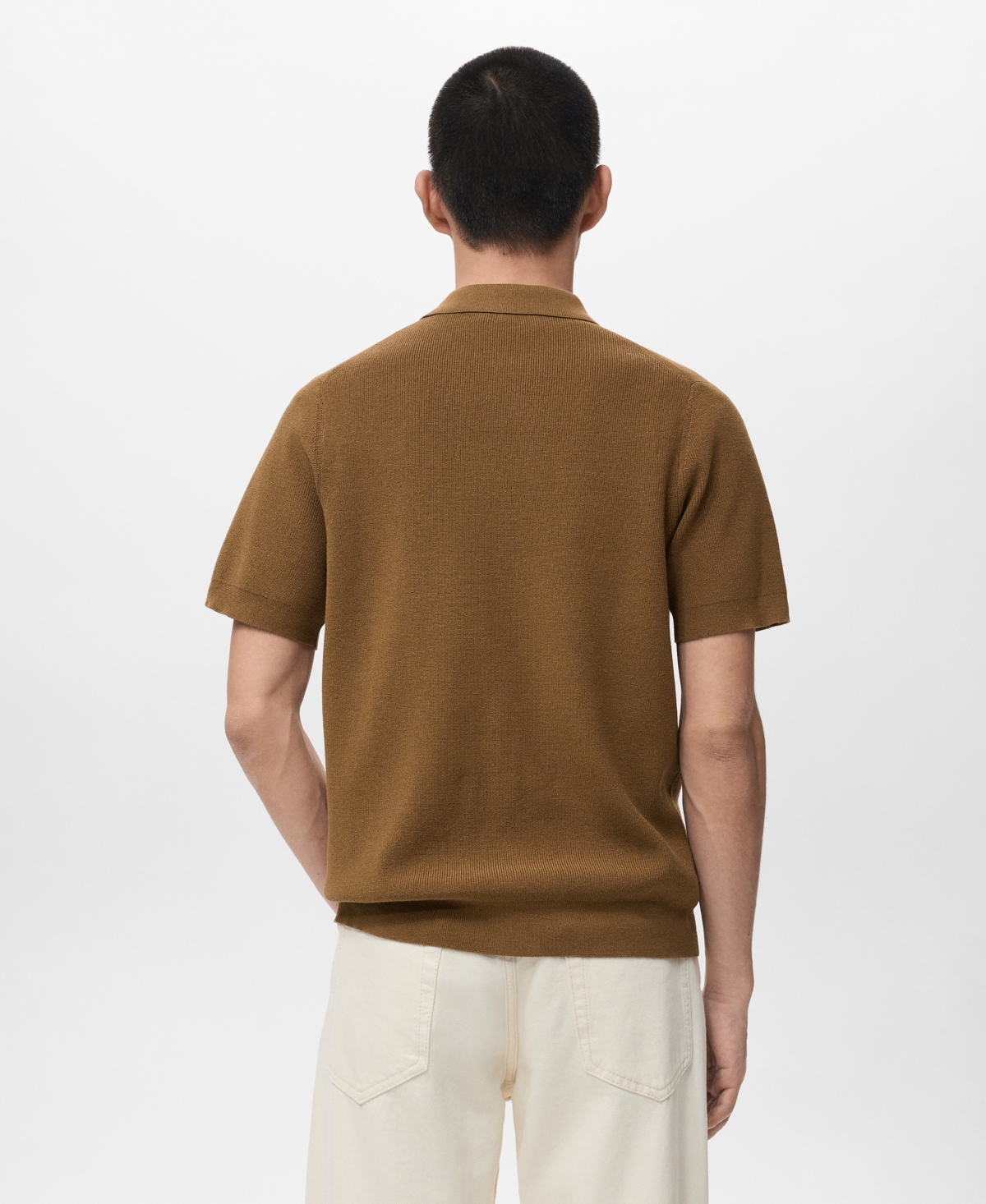 Mango Men's Cotton Knit Shirt