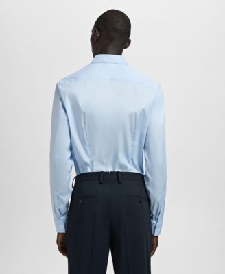 Men's Slim Fit Cotton Dress Shirt