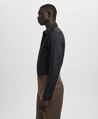 Men's Slim Fit Cotton Dress Shirt