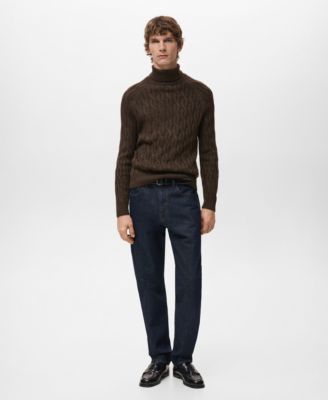 Men's Turtleneck Knit Sweater