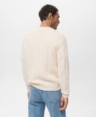 Men's Braided Knitted Sweater