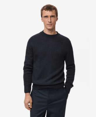 Men's Structured Wool-Blend Knitted Sweater