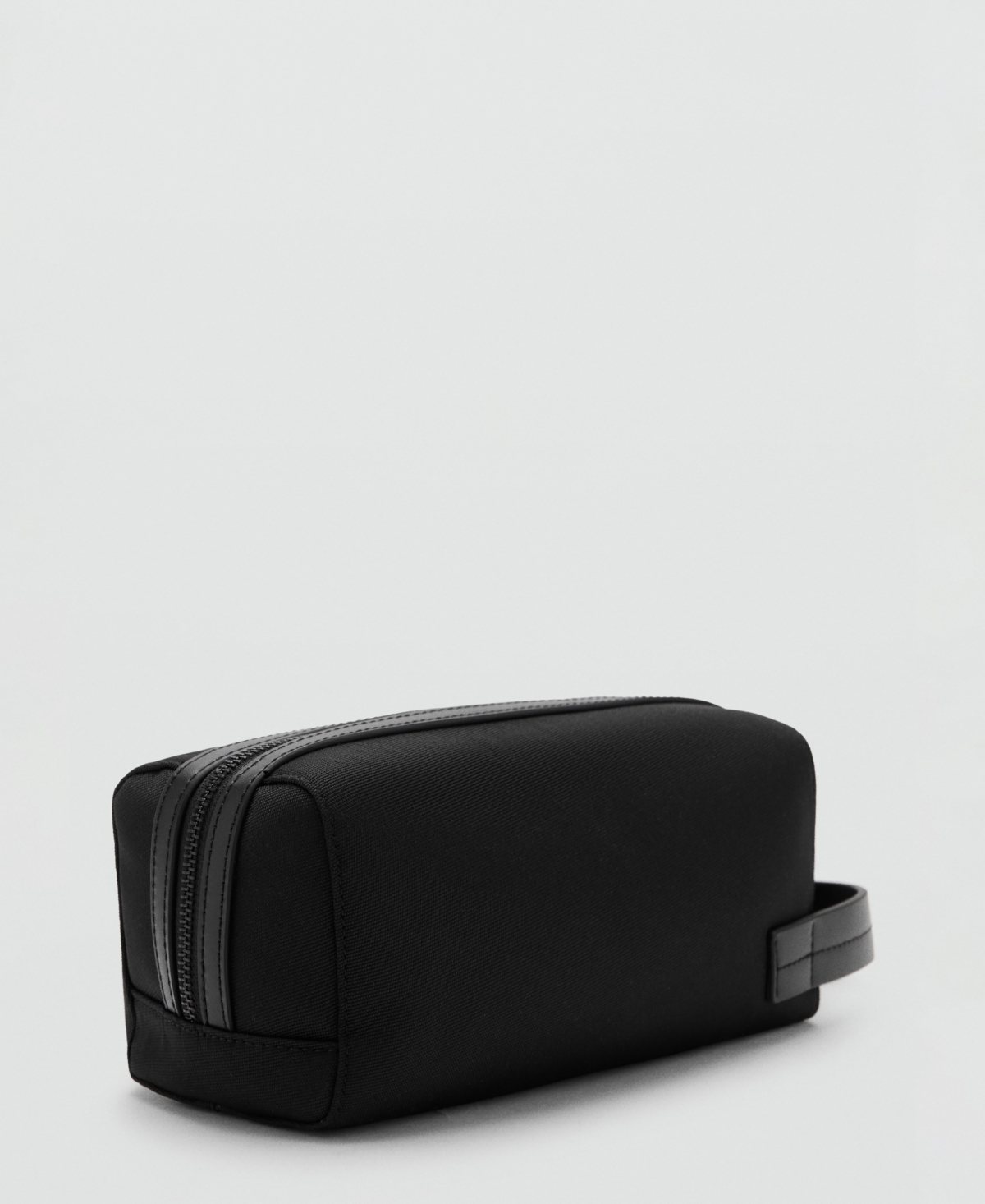 Mango Men's Leather Details Toiletry Bag