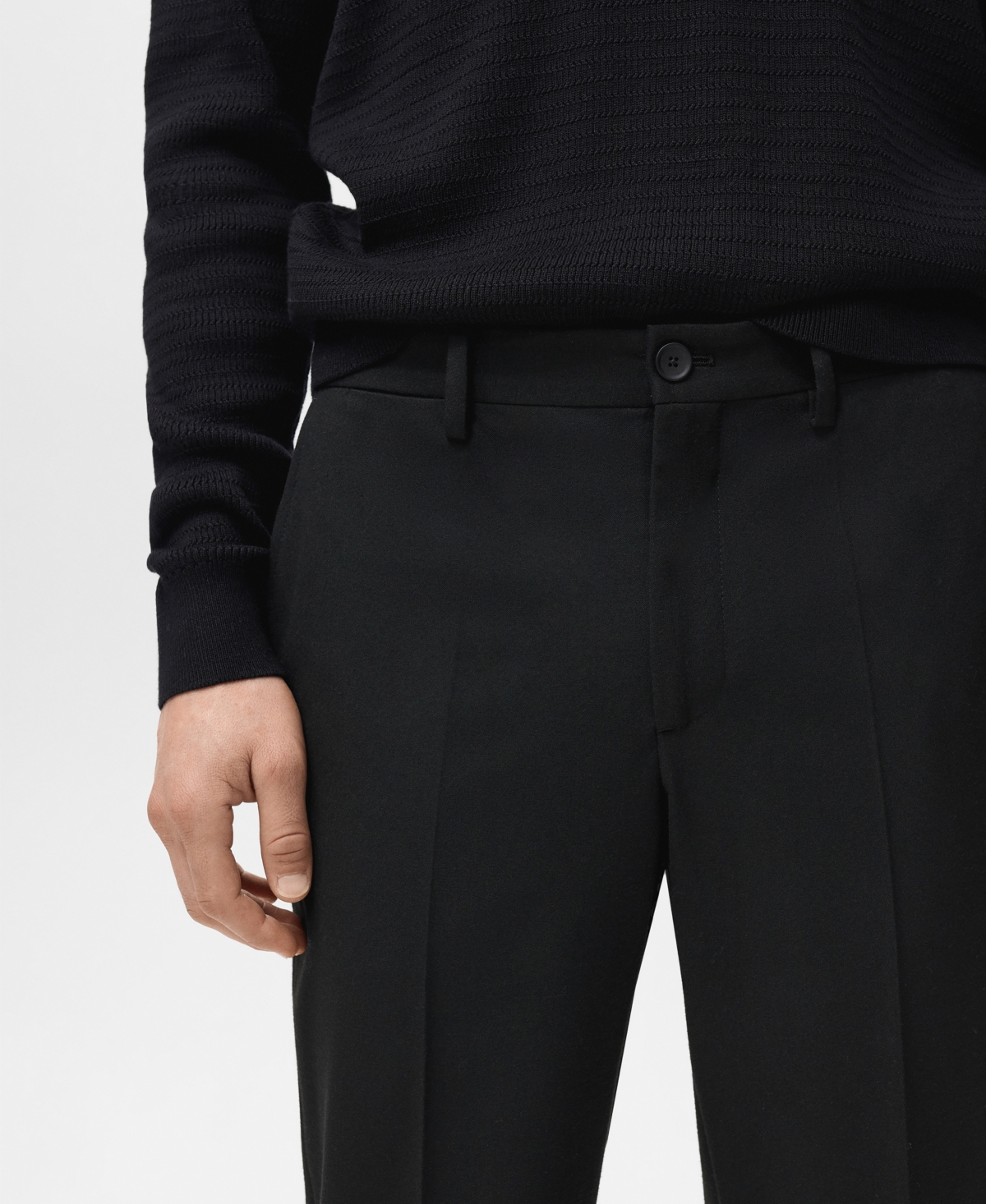 Mango Men's Pleated Slim-Fit Pants