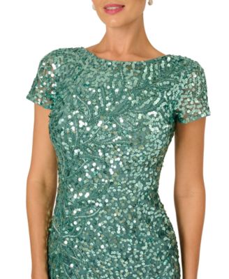 Women's Beaded Crew Neck Dress
