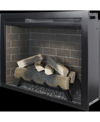 33 inch Infrared Electric Fireplace Insert, Touch Panel Home Decor Heater,Smokeless Firebox .With fixed Trim Kit .With Crackling Sound