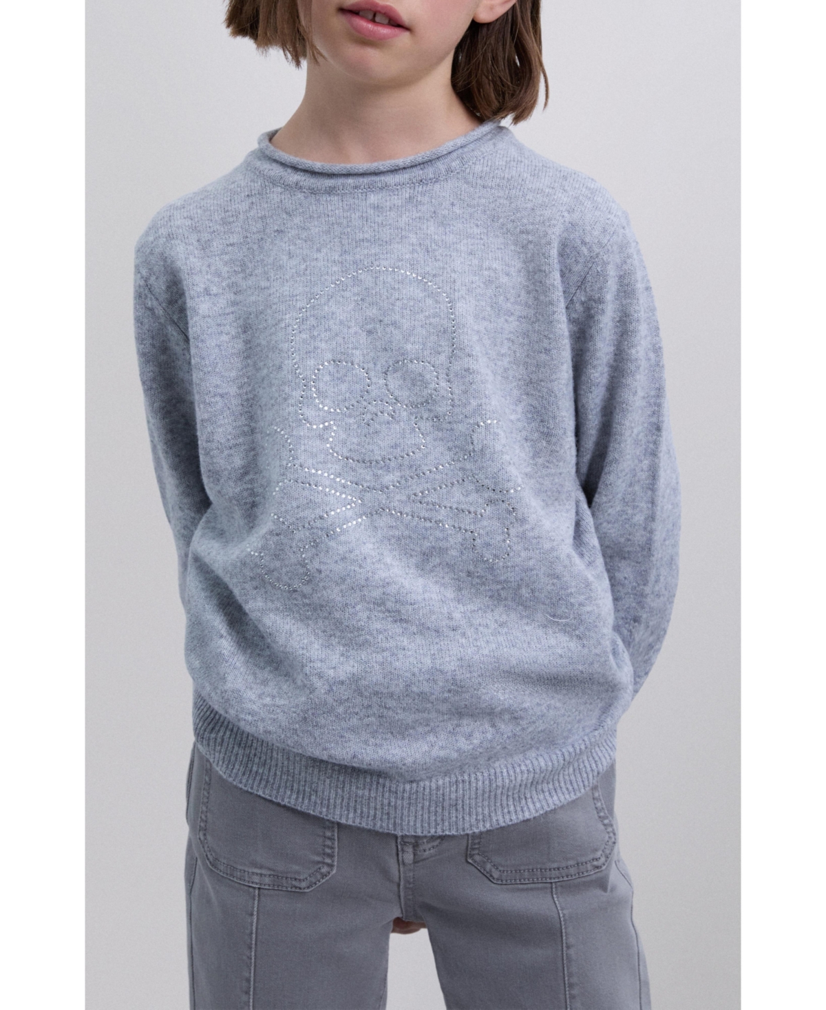 Scalpers Big Girls Skull Tricot Sweaters