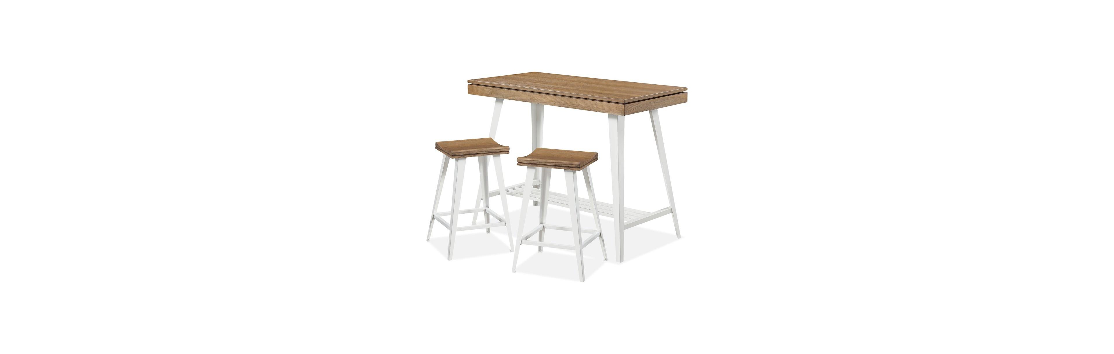 Enitial Star Melba Wood 3-Piece Counter Height Table Set