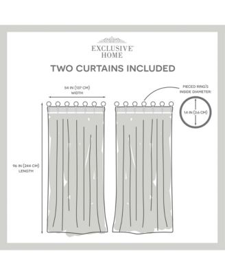 Hawkins Sheer, Ring Top Curtain Panels (Set of 2)