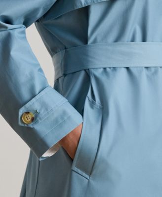 Plus Size Double-Breasted Belted Trench Coat