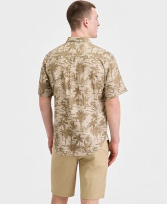 Men's Sand Desert Moody Tropical Short-Sleeve Shirt