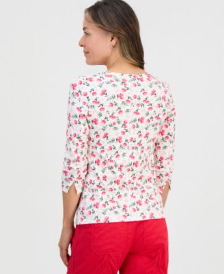 Petite Cotton Hydrangea Love Top
