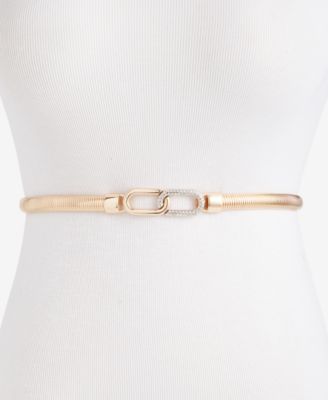 Stretch Cobra Crystal Buckle Belt