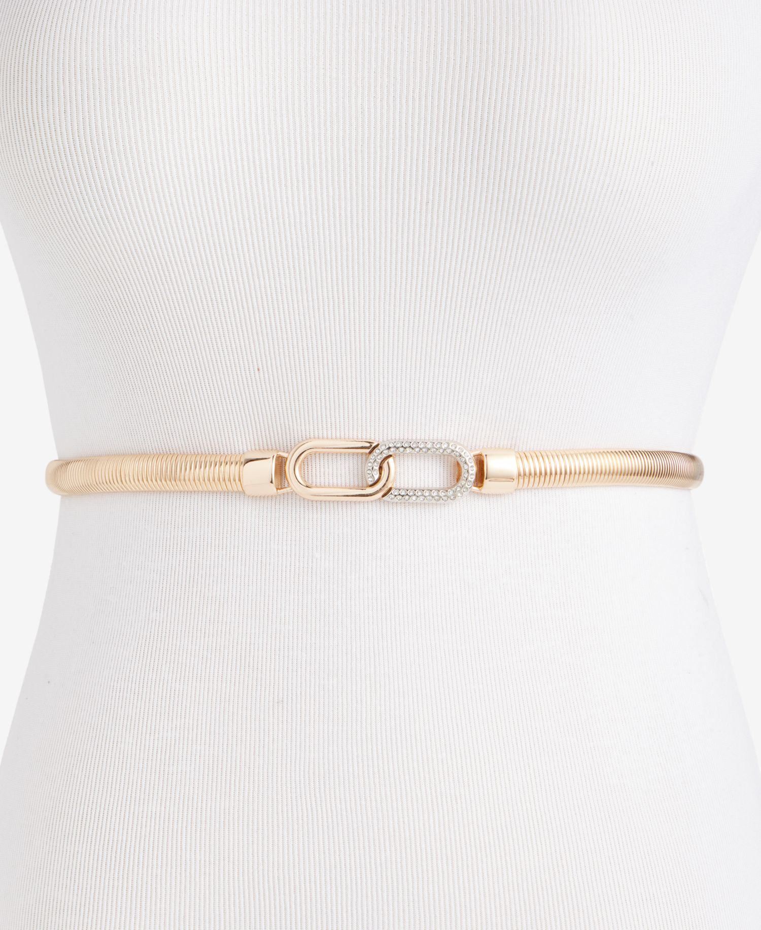 Stretch Cobra Crystal Buckle Belt