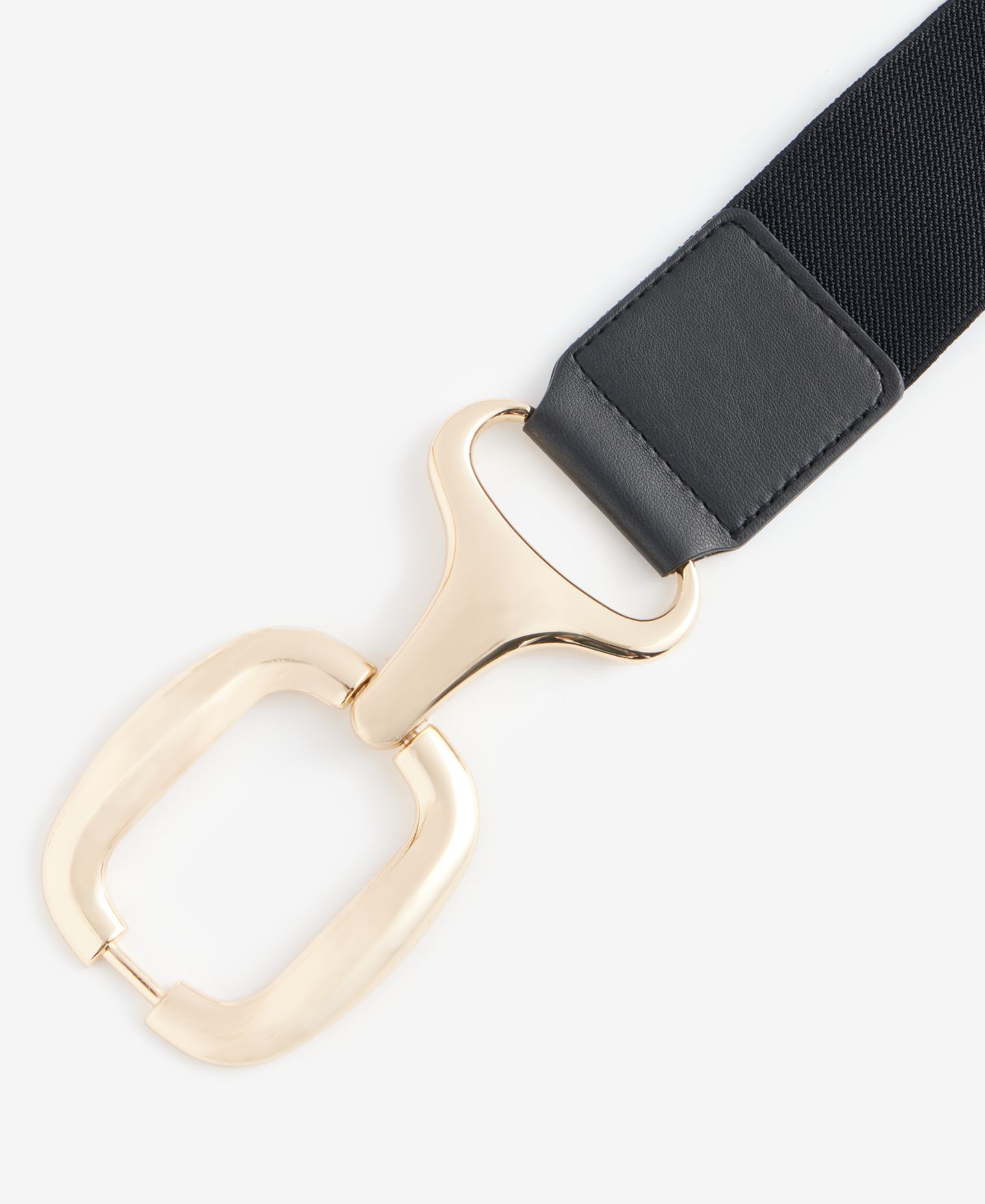 Женский ремень I.N.C. International Concepts Chunky Interlock Stretch, цвет: Чёрный золотой — фото 4