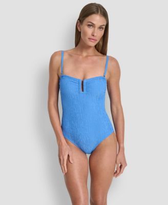 Women's Bandeau Neck One-Piece Swimsuit