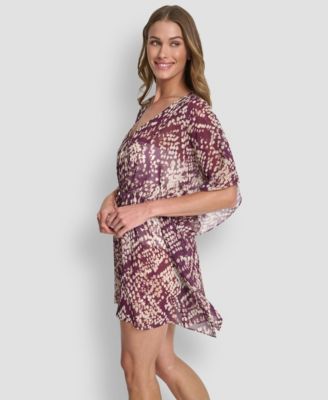 Women's Tie Front Cover-Up Kaftan
