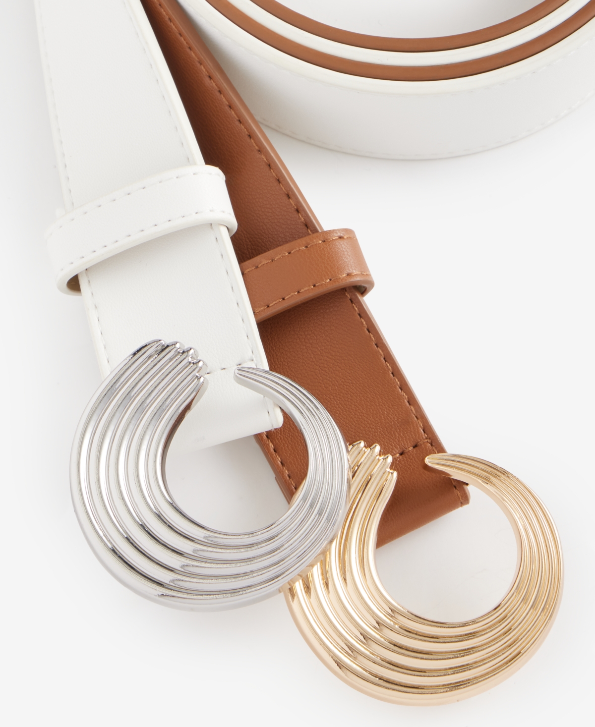 I.n.c. International Concepts Circle Wave Buckle Belt, Macy's Exclusive