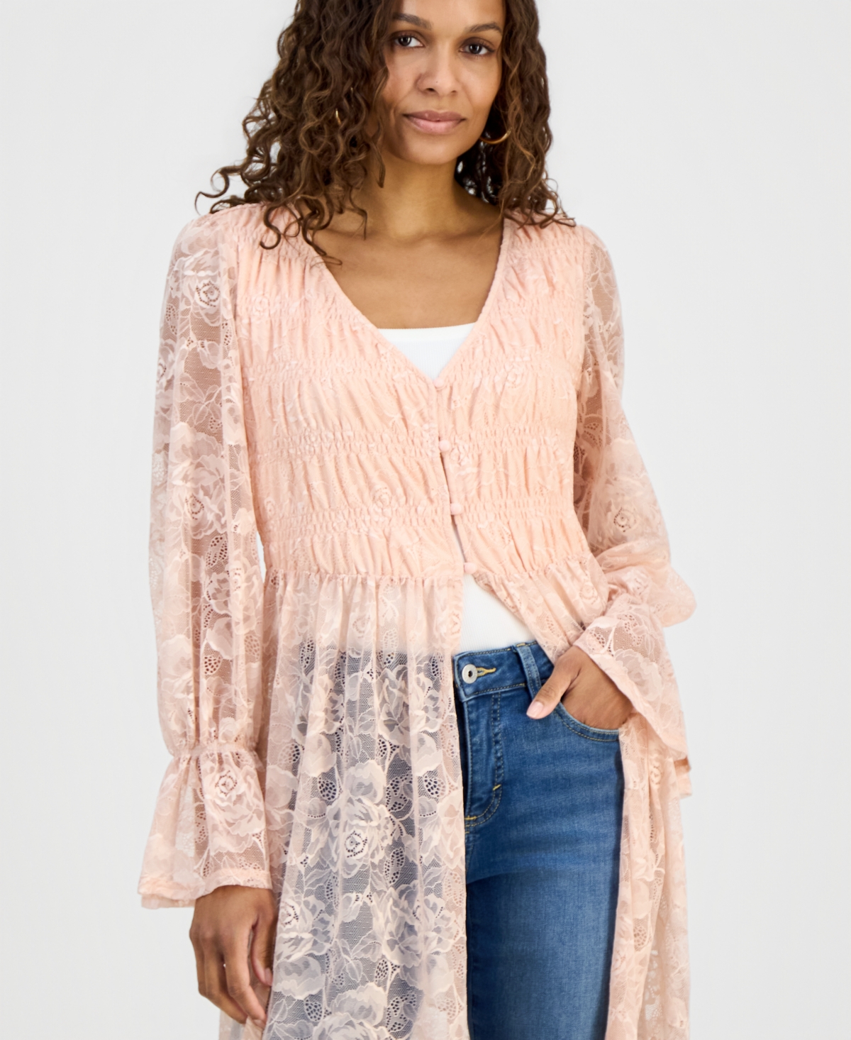 And Now This Petite Lace Duster, Macy's Exclusive