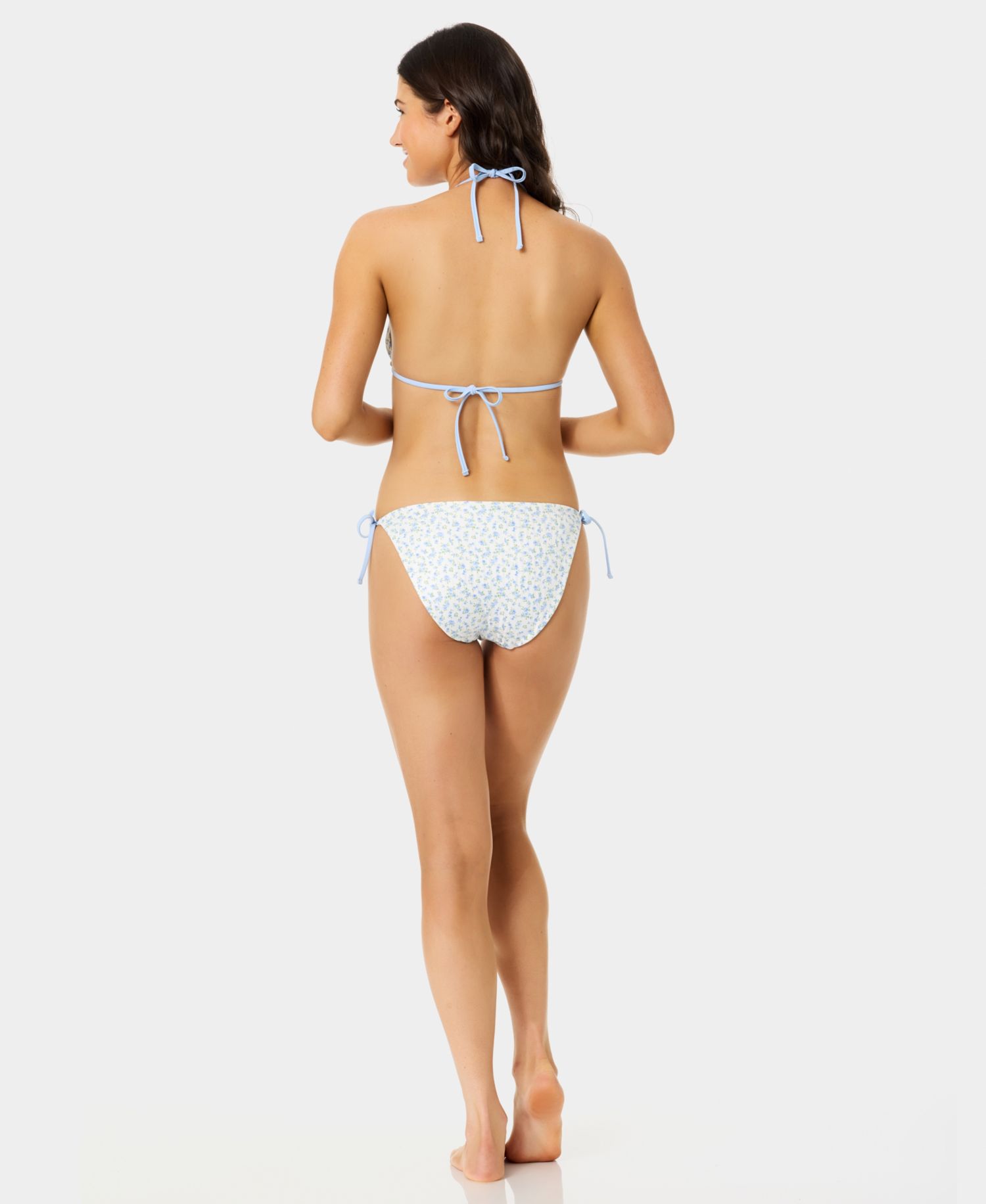 Women's Ditsy Reversible-Tie Side Swim Bottoms