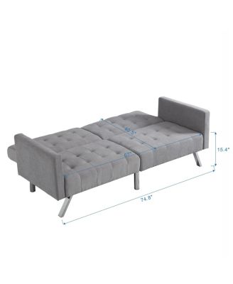 Streamdale Versatile Linen Sofa Bed Comfort and Space-Saving